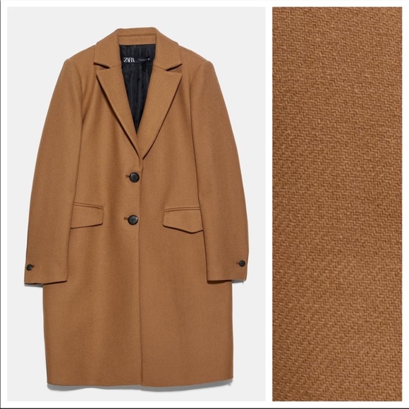 Zara wool camel coat - Picture 3 of 6